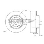 TOMEX Brakes Bremsscheibe
